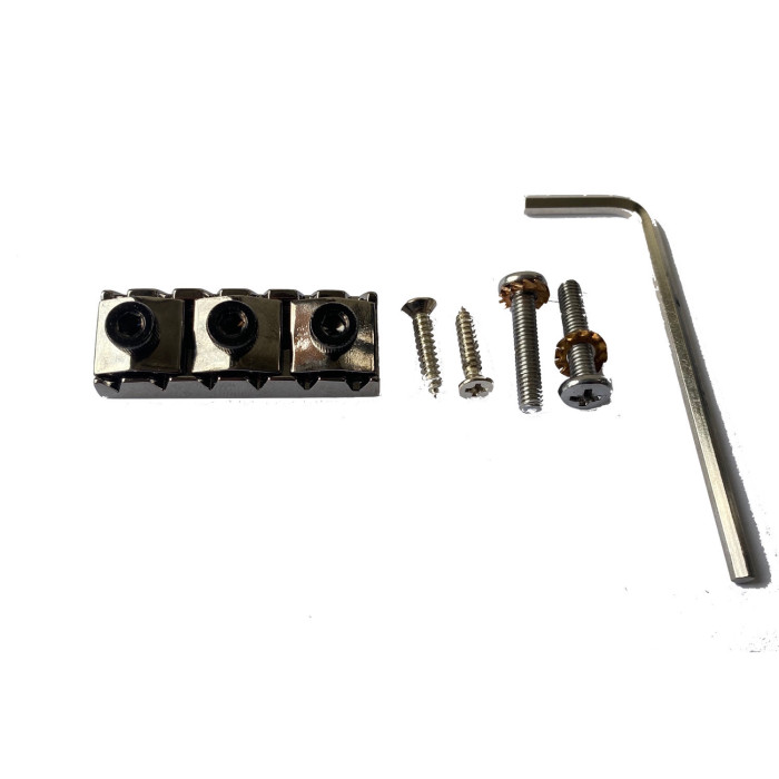6 Strings Locking Nut BR3 Floyd Black Chrome