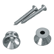 Bottoni per tracolla cromati Set 2pcs