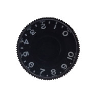 Cylindrical Control Knob Black