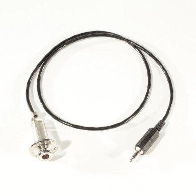 End pin jack bulk cromato con cavo