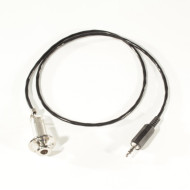 End pin jack bulk cromato con cavo