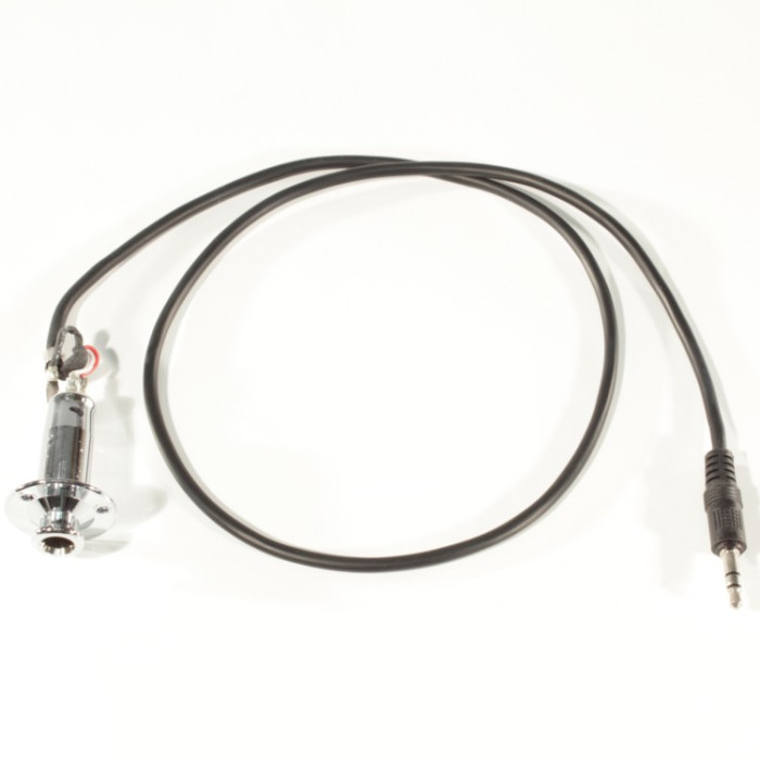 End pin jack bulk cromato con cavo