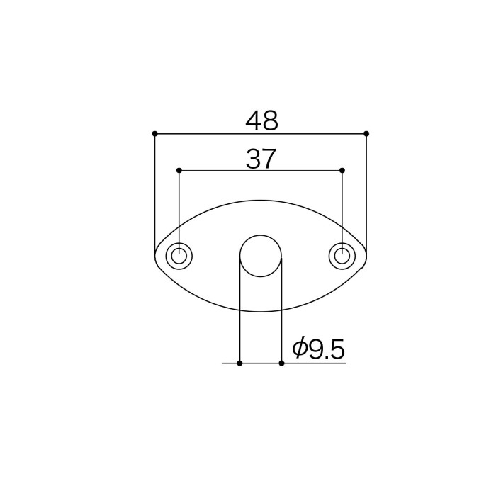 Jack Cover Black Chrome