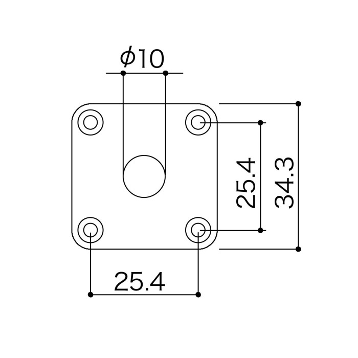 Jack Cover Quadrata Chrome