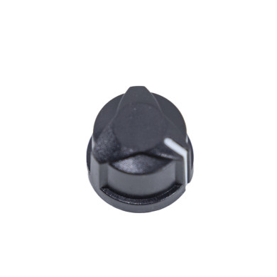 Knob 19x15 mm Black with White Gnome CAB 2-8-4 e 1