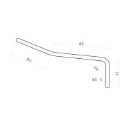 Leva Tremolo 5,5mm baionetta Black