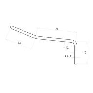 Leva Tremolo 5,5mm baionetta Chrome