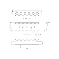 Locking Nut 6 Corde Black Chrome