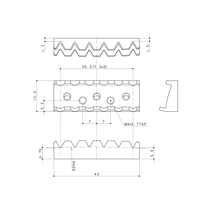 Locking Nut 6 Corde Chrome