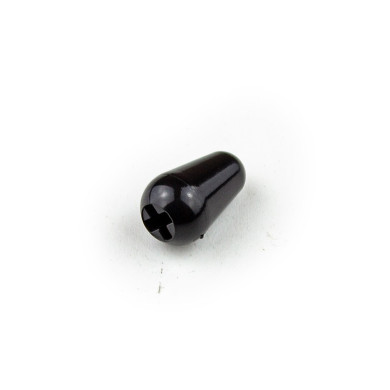 Manopola conica in plastica nera per selettore