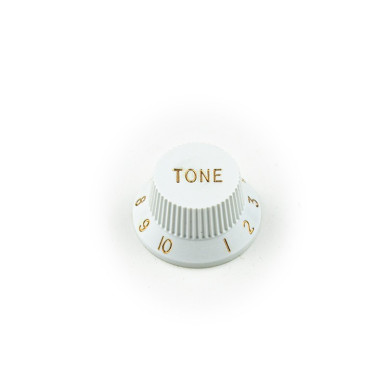 Manopola plastica bianca Pot Tono Solid-Shaft