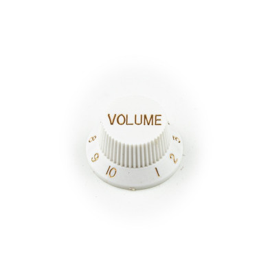 Manopola plastica bianca Pot Volume Split-Shaft