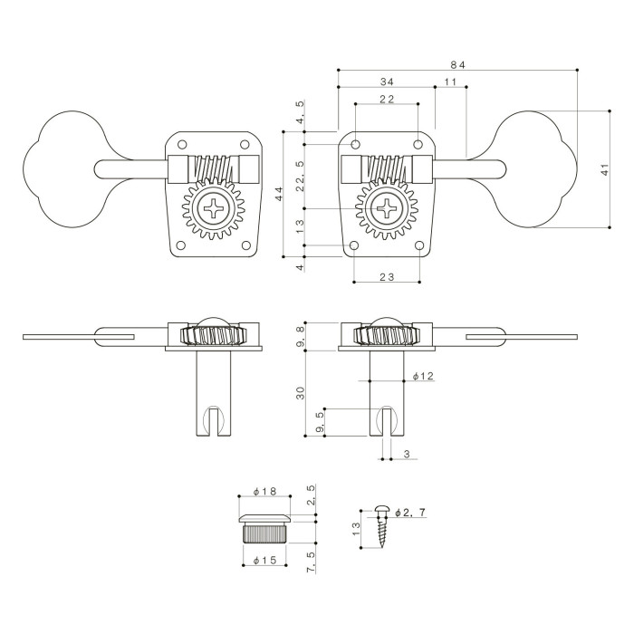 Meccanica Basso 1R Black Chrome