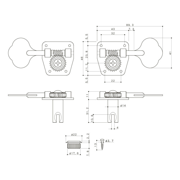 Meccaniche Basso 5L Black Chrome
