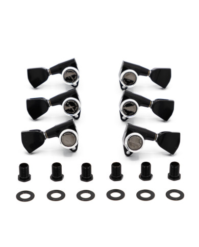 Meccaniche Locking 3L+3R Black