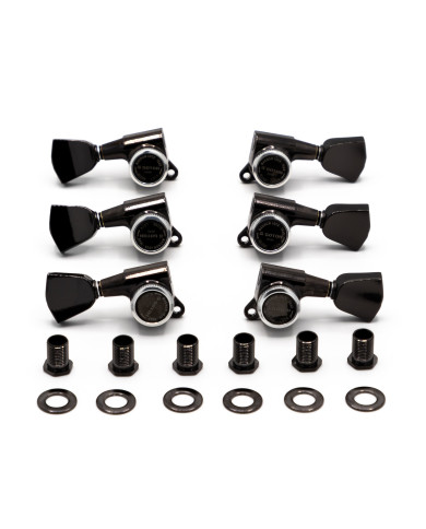 Meccaniche Locking 3L+3R Black Chrome
