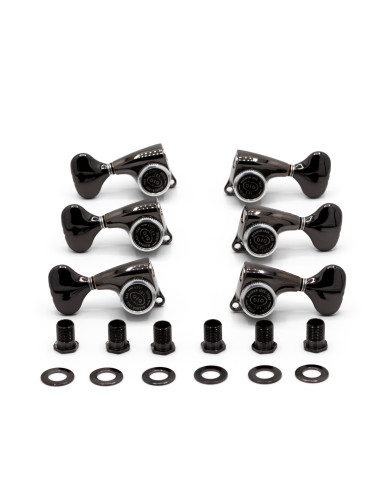 Meccaniche Locking 3L+3R Black Chrome