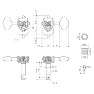 Meccaniche Standard 3L+3R Black