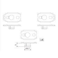 Mounting plate 6L per SD91, SD510 e SDS510