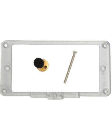 Mounting Ring Humbucker/P90 Neck Silver