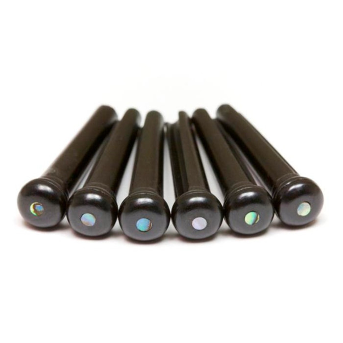 Piroli Traditional Black/Paua Shell Dot 2mm 6pcs