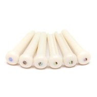Piroli Traditional White/Paua Shell Dot 2mm 6pcs