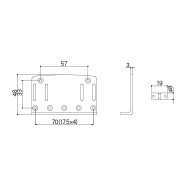 Ponte Basso 4 Corde Chrome
