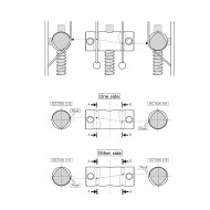 Ponte Fisso Tele Style 6 Corde Black