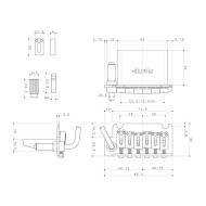 Ponte Tremolo 6 Corde Lefty Chrome