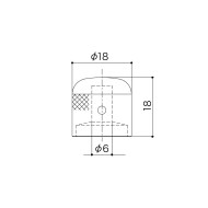 Potentiometer Knob 18mm Black