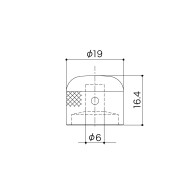 Potentiometer Knob 19mm Chrome