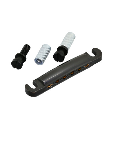 Stop Tailpiece 6 Corde Black