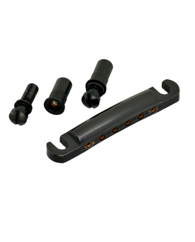 Stop Tailpiece 6 Corde Black