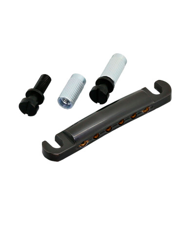 Stop Tailpiece 6 Corde Black