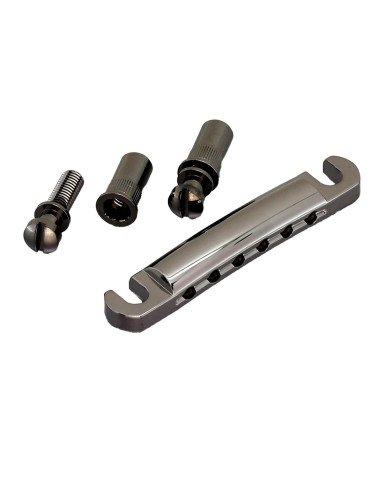 Stop Tailpiece 6 Corde Black Chrome
