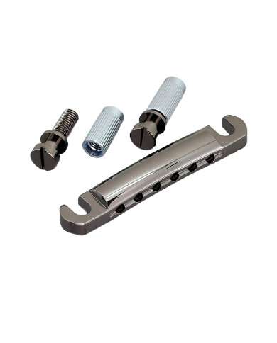 Stop Tailpiece 6 Corde Black Chrome