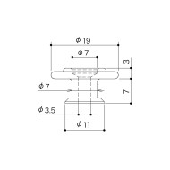 String Retainer 7,0mm Basso Black
