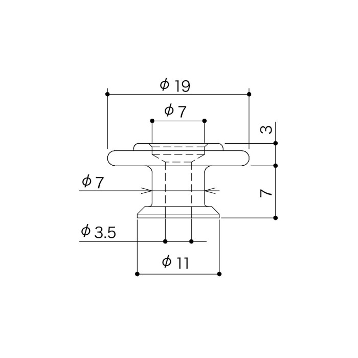 String Retainer 7,0mm Basso Chrome