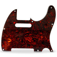 Pickguard 62 Tele Style 4ply 8 hole brown tortoise