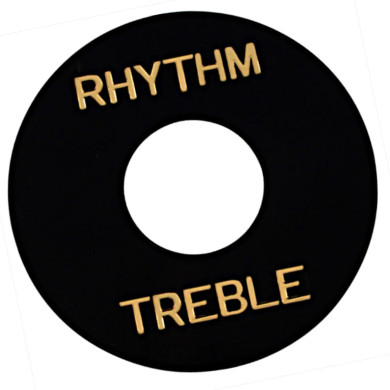 Plastic toggle ring Rhythm/Treble black