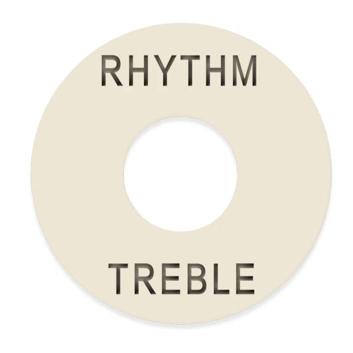 Plastic toggle ring Rhythm/Treble ivory